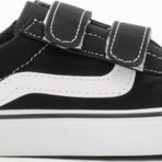 Tonny Black Çocuk Unisex Siyah Kauçuk Taban Keten Cırtlı Spor Ayakkabı