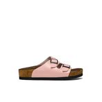 Tonny Black Çocuk Unisex Suni Deri Sandalet, 32, TBER530, Pudra