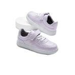 Tonny Black Çocuk Unisex Termo Taban Cırtlı Lastik Bağcıklı Spor Ayakkabı, 27, TBTMKD030, Lila, Unisex Çocuk