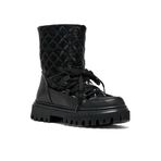 Tonny Black Çocuk Unisex Termo Taban Kapitone Dikişli Fermuar Detaylı Kar Botu, 33, TBLDY1012, Siyah, Unisex Çocuk