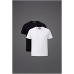 Tonny Black Erkek Çok Renkli 2'Li Paket %100 Pamuk Siyah-Beyaz T-Shirt