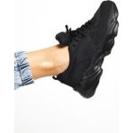 Tonny Black Tonnyblack Unisex Spor Ayakkabı Siyah Zyp Suni Deri Yüksek Topuklu Platform Taban