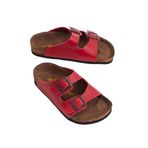 Tonny Black Unisex Çocuk Nubuk Sandalet, 32, TBER535, Kırmızı, Unisex Çocuk