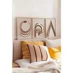 Tontilika Minimalist Mimari 3 Parçalı Ahşap Çerçeveli Tablo Seti - Sade Ve Şık Tasarım-21x30