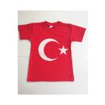 TONTİŞLER BEBEK VE ÇOCUK GİYİM Ay Yıldızlı Türk Bayraklı Kısa Kollu Kız Veya Erkek Çocuk Tişort 10 Kasım-23 Nisan-19 Mayıs