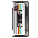 Tonvizern Samsung Galaxy Note 20 Kılıf, Yumuşak TPU Telefon Kılıfı Müzik Klasik Kaset Bant Retro 80'ler Tipi Kılıf Kızlar Kadınlar Erkek Çocuklar için, İnce, Darbeye Dayanıklı Koruyucu Kılıf Beyaz
