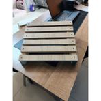 Tonydays Masa altı ayak yükseltici ayak standı Dekoratif Masa Altı Ayaklık Ofis Dekor 30X40 - Beyaz