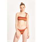 TOO SALTY SWIMWEAR Kadın Bordo Dantelli Tek Omuz Bikini Takımı 24s120st BORDO-40