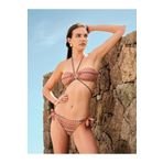 TOO SALTY SWIMWEAR KADIN ÇOK RENKLİ AKSESUARLI DANTELLİ STRABLEZ BİKİNİ TAKIMI 24S113ST RENKLİ-40