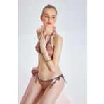 TOO SALTY SWIMWEAR KADIN ÇOK RENKLİ DANTELLİ YANDAN BAĞLAMALI ÜÇGEN BİKİNİ TAKIMI 24S115ST ÇOK RENKLİ-40