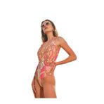 TOO SALTY SWIMWEAR KADIN RENKLİ ŞAL DESEN DEKOLTE MAYO 24S129ST RENKLİ-38
