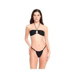 TOO SALTY SWIMWEAR Kadın Siyah Düz Strablez Brazilian Bikini Takımı (AYARLANABİLİR BİKİNİ ALTI) 23s104st SİYAH-38