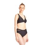 TOO SALTY SWIMWEAR KADIN SİYAH TÜL DETAYLI TOPARLAYICI YÜKSEK BEL BİKİNİ TAKIMI 24s100st SİYAH-40