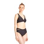 TOO SALTY SWIMWEAR KADIN SİYAH TÜL DETAYLI TOPARLAYICI YÜKSEK BEL BİKİNİ TAKIMI 24s100st SİYAH-42