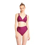 TOO SALTY SWIMWEAR KADIN TOPARLAYICI YÜKSEK BEL ARKADAN AYARLI BİKİNİ TAKIMI 24S105ST mürdüm-40