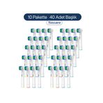 Toocare Oral B - Braun Şarjlı Ve Pilli Diş Fırça Uyumlu 40 Adet Yedek Başlık - ORTA SERT - PREMİUM KALİTE