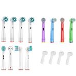 Toocare Oral-B Diş Fırçası Uyumlu 12 Adet Yedek Başlık (Cross Action-Standart-Çocuk) + 4 Kapak