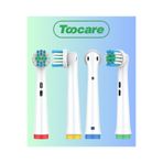 Toocare Oral-B Şarjlı Diş Fırçası Uyumlu 4 Adet Premium Kalite Yedek Başlık