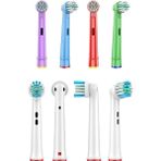 Toocare Oral - B Uyumlu Şarjlı ve Pilli Diş Fırçaları İçin 4 Adet Çocuk + 4 Adet Yetişkin Yedek Başlığı