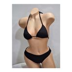 TooHot Kadın Siyah Üçgen Bikini Takım