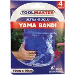 toolmaster Suya Dayanıklı Yama Bandı Onarım Bandı 3m Ultra Güçlü Yapışkan Metal Ahşap Cam Boru Bandı 4 Adet - Siyah