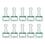 tooloflife Yeşil 19mm/0.75in, 10 Adet Metal Katlanır Klipsler, Kağıt Kelepçeleri Bağlayıcı, Planlayıcı için İçi Boş İskelet Klipleri, Günlük, Defter, Ofis, Kırtasiye Klipleri, Kağıt Bağlayıcı Klipsi