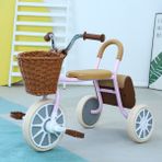 Toolwayes Çocuk Pedallı Üç Tekerlekli Bisiklet 1-3 Yaşında Bebek Bisikleti Devrilme Önleyici Bebek Arabası (Yurt Dışından) - Açık Pembe
