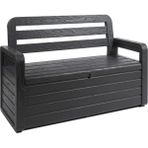 Toomax Forever Spring Sandıklı Bahçe Bankı, Bahçe Depolama Sandığı 270L Antrasit