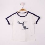 Toontoy Black Flak Baskılı Beyaz Erkek Çocuk Tişört