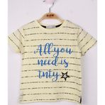 Toontoy Çizgili Always Baskılı Erkek Çocuk T-shirt