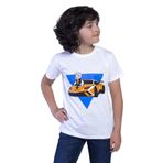 Toontoy Erkek Çocuk Araba Baskılı Tişört Ekru 4 YAŞ