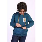 Toontoy Erkek Çocuk Armalı Kapşonlu Sweatshirt