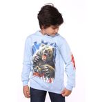 Toontoy Erkek Çocuk Aslan ve Blood Clan Baskılı Sweatshirt Mavi 10 YAŞ