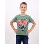 Toontoy Erkek Çocuk Awesome Pul Nakışlı T-Shirt Yeşil 6 YAŞ