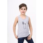 Toontoy Erkek Çocuk Baskılı Atlet Gri Melanj 12-13 YAŞ