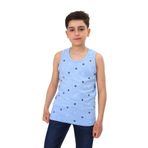 Toontoy Erkek Çocuk Baskılı Atlet Mavi 12-13 YAŞ