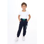 Toontoy Erkek Çocuk Baskılı Eşofman Alt Lacivert 5 YAŞ
