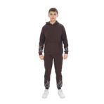 Toontoy Erkek Çocuk Baskılı Eşofman Takım Kahverengi 12-13 YAŞ