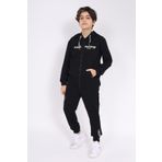 Toontoy Erkek Çocuk Baskılı Eşofman Takım Siyah 12-13 YAŞ