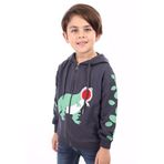 Toontoy Erkek Çocuk Baskılı Hırka Füme 5 YAŞ