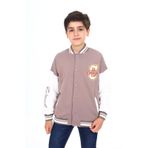 Toontoy Erkek Çocuk Baskılı Kolej Hırka Acı Kahve 10-11 YAŞ