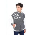 Toontoy Erkek Çocuk Baskılı Kolej Hırka Antrasit Melanj 6-7 YAŞ