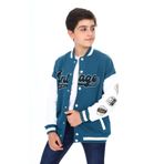 Toontoy Erkek Çocuk Baskılı Kolej Hırka Petrol Mavi 6-7 YAŞ