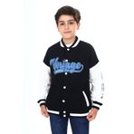 Toontoy Erkek Çocuk Baskılı Kolej Hırka Siyah 13-14 YAŞ