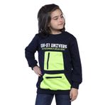 Toontoy Erkek Çocuk Baskılı Neon Cepli Sweatshirt Lacivert 14 YAŞ