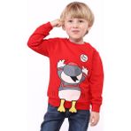 Toontoy Erkek Çocuk Baskılı Sweatshirt - 2 Yaş - Kırmızı