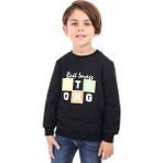 Toontoy Erkek Çocuk Baskılı Sweatshirt - 3 Yaş - Siyah
