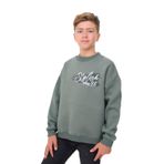 TOONTOY Erkek Çocuk Baskılı Sweatshirt, 6-7 Yaş, 24316, Yeşil, erkek-çocuk