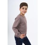 Toontoy Erkek Çocuk Baskılı Sweatshirt Acı Kahve 8-9 YAŞ