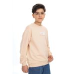 Toontoy Erkek Çocuk Baskılı Sweatshirt Bej 13-14 YAŞ